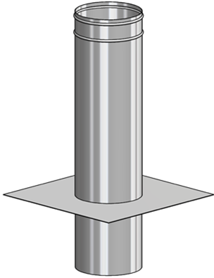 SBS einwandige Schornsteinverlängerung mit Einschub rund